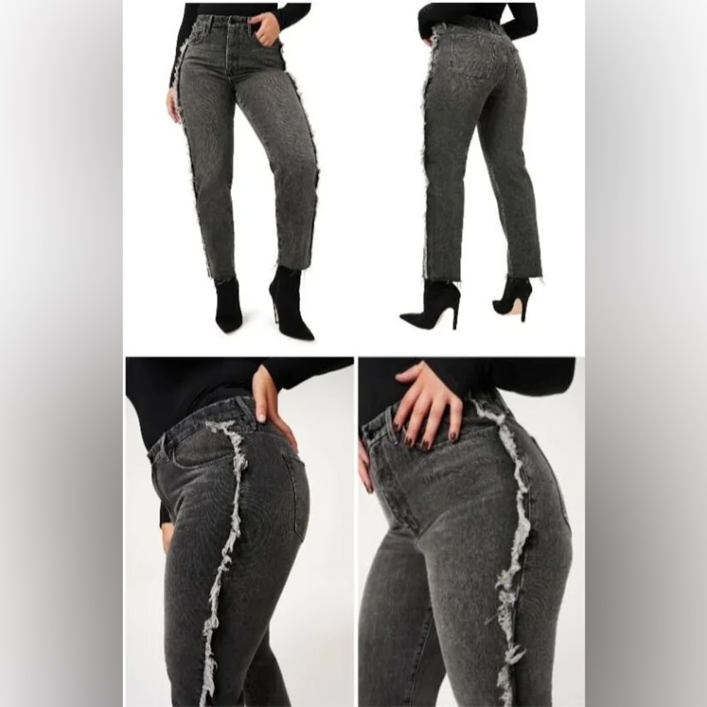 NEW Good American Good Boy Straight Jeans